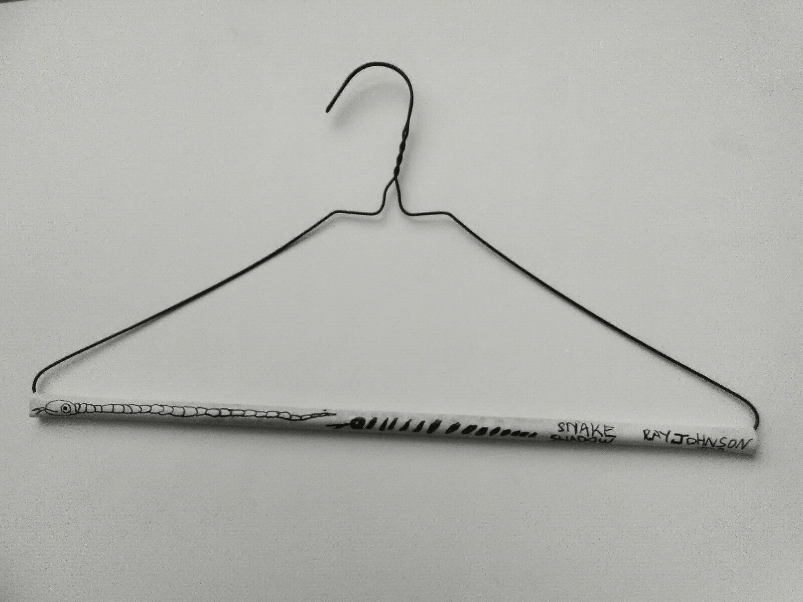 RAY JOHNSON 1979 marking pen ink drawing on cardboard, original artwork