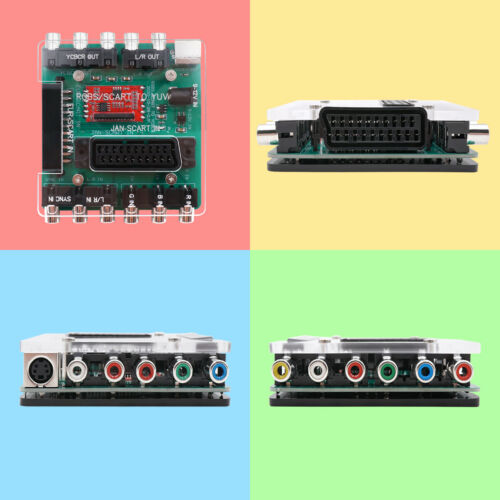 SCART RGBS to YUV YCBCR Video Converter Adapter for Dreamcast Mega Drive SFC PS2