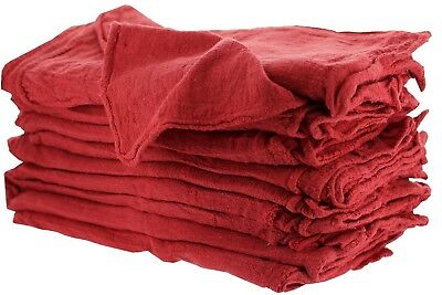 1000 INDUSTRIAL SHOP RAGS / CLEANING TOWELS RED