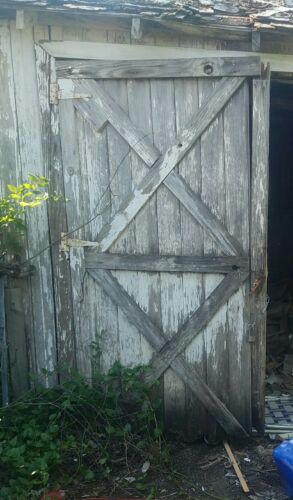 Reclaimed wood barn door
