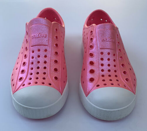 Native Jefferson Shoes Girls Size C12 HOLLYWOOD PINK Slip On Shoes