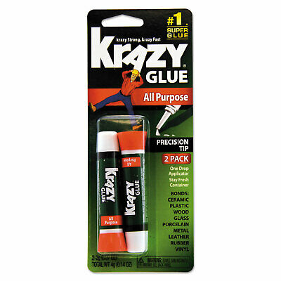 All Purpose Krazy Glue 2 g Clear 2 per pack KG517