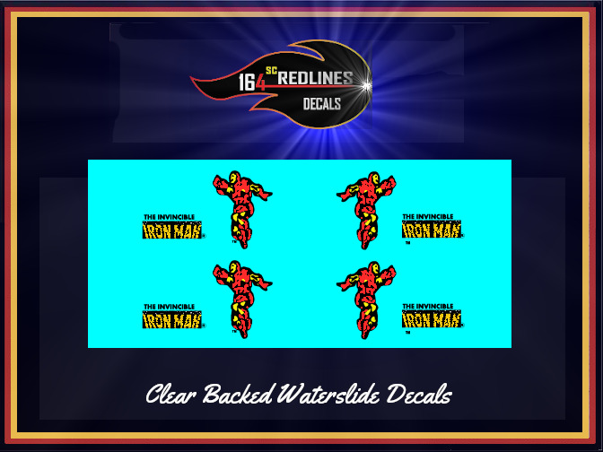1981 Hot Wheels 'Iron Man' Replica Decal SCR-0537