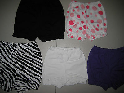 100% Cotton Diaper Covers Bloomer Shorts Infant Toddler Size 3 Months-2 Years