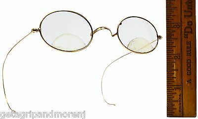 Vintage GOLD FILLED EYEGLASSES Prescription Bifocals CF or CE? WIRE FRAMES Oval