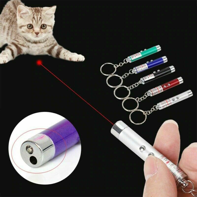Laser pointer Red Dot Light beam Toy Teaser Pen Flash pet cat dog presentation