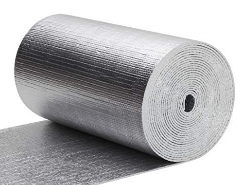 100SF Reflective Foam Thermal Foil Insulation Radiant Barrier (2 X 50 Ft Roll)