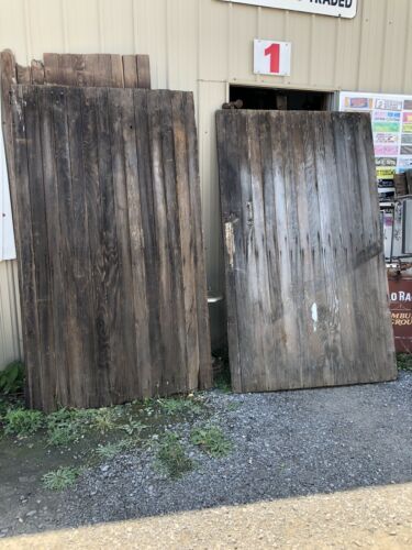 2 VINTAGE BARN WOOD DOORS