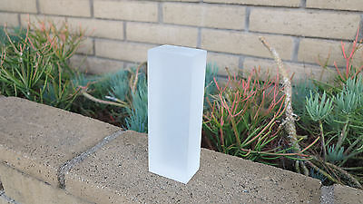 2 pack ! Custom Frosted SOLID Acrylic/Plexiglass BLOCK  1.5