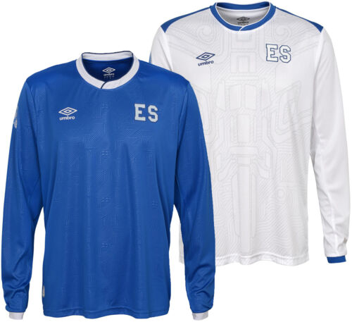 Umbro Men's El Salvador 2017-2018 Long Sleeve Jersey, Color Options