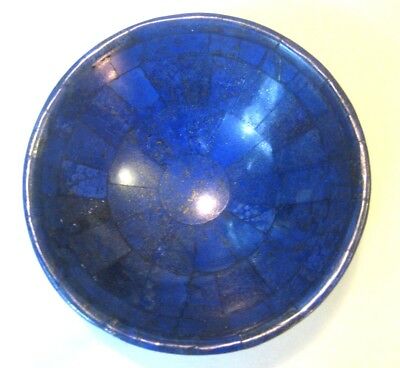 Handmade Genuine Lapis Lazuli Bowl 5 inches diameter