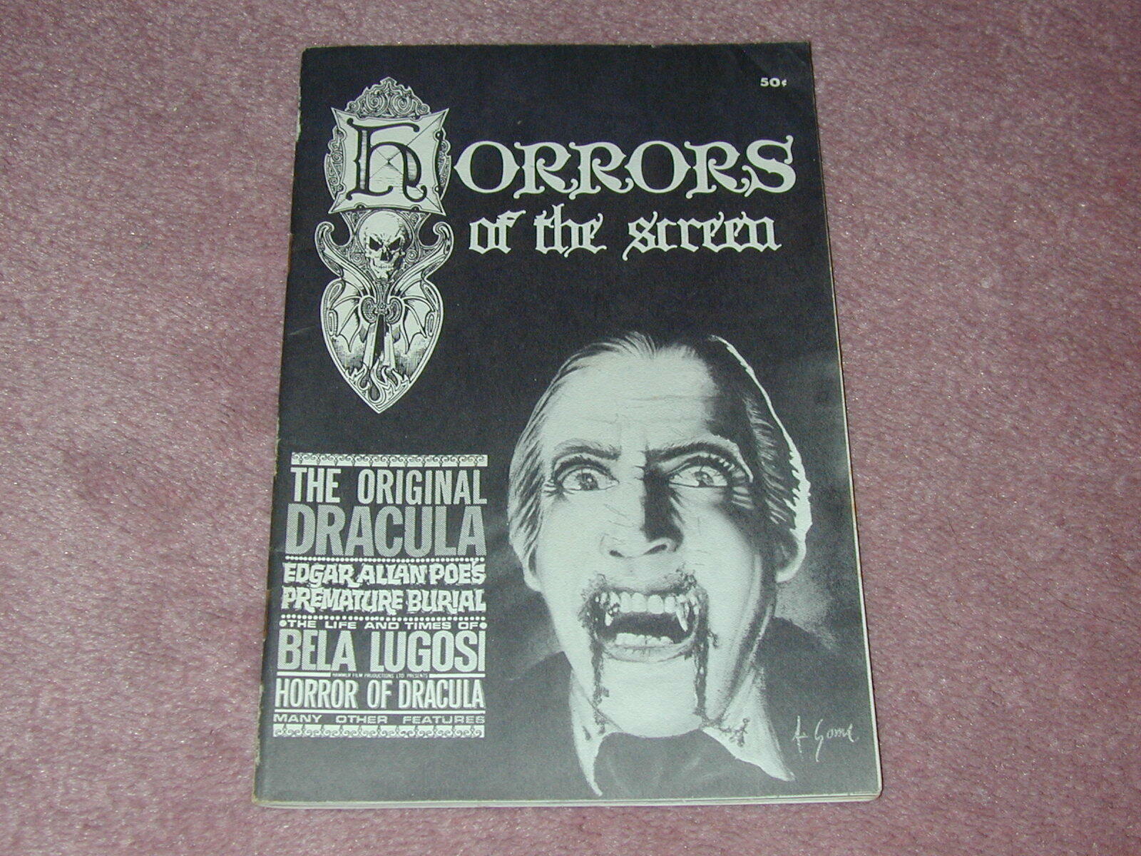 Horrors of the Screen # 2 fanzine from 1962, as seen in old Famous Monsters