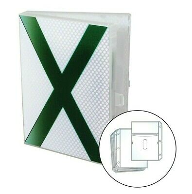 Xbox Video Game Case, Stores 10 Discs and Graphic Books - White