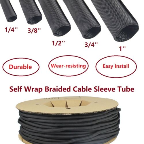 Split Braiding Sleeving Tube Cable Wire Sheath Flame Retardant Insulation Lot