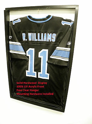 JERSEY Display Case 4 Frame Shadow Box Football Baseball Basketball WHITE BSW