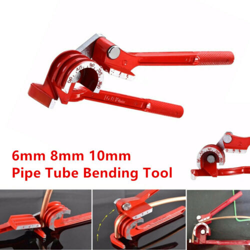 6mm 8 / 10mm OD Pipe Bending Tool Car Tubing Bender Machine Hose Brake Fuel Line