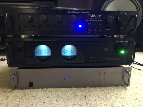 Carver C-1 Preamplifier Modification Service with Remote And RCA’s