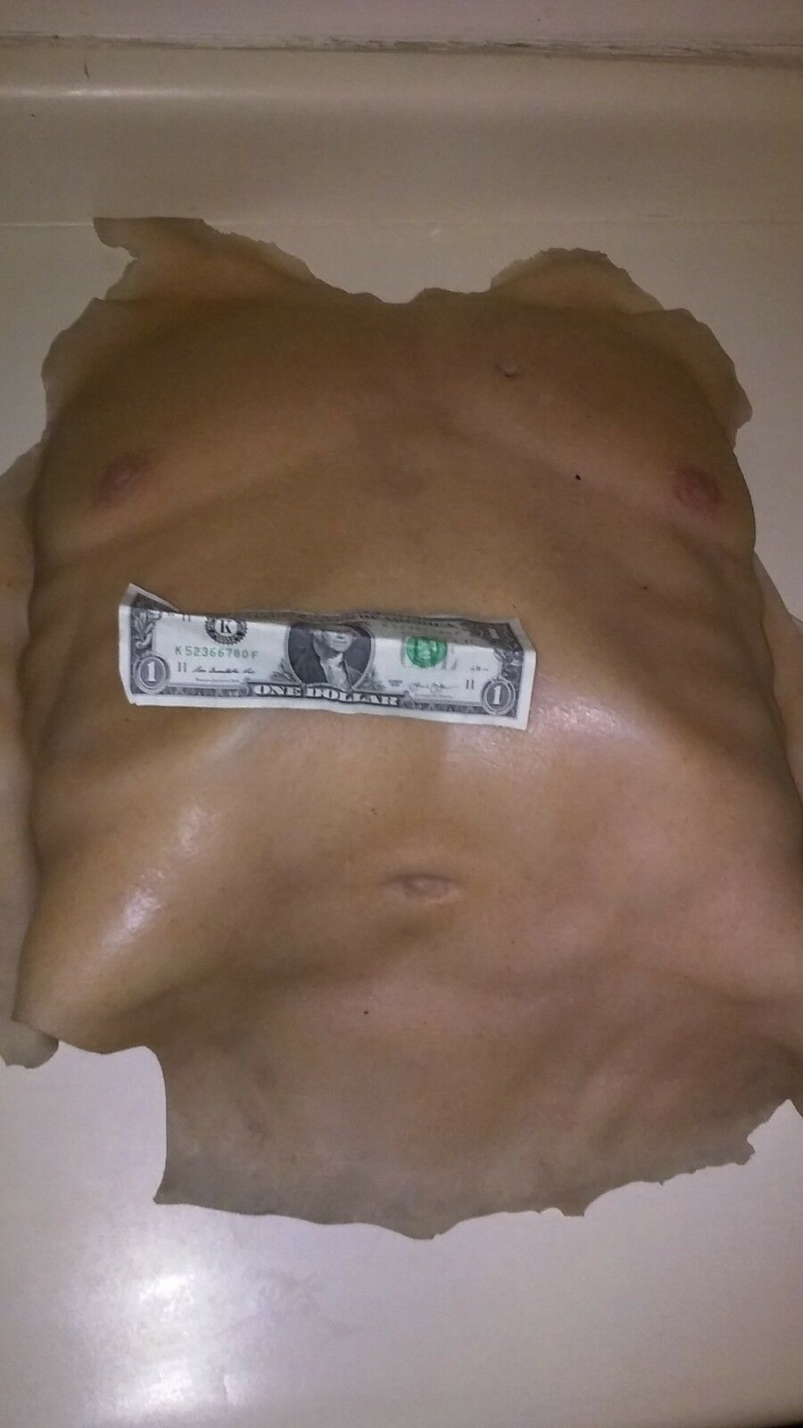 Screen used SILICONE CHEST LIKELY TOM CRUISE. MISSION IMPOSSIBLE 3. CHEST PROP.